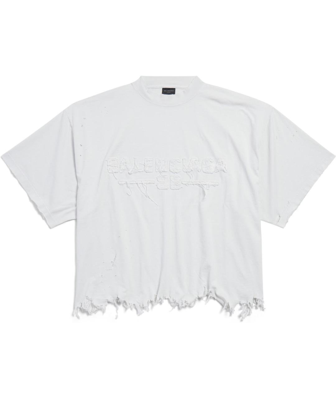 BALENCIAGA Белая футболка, фото 1