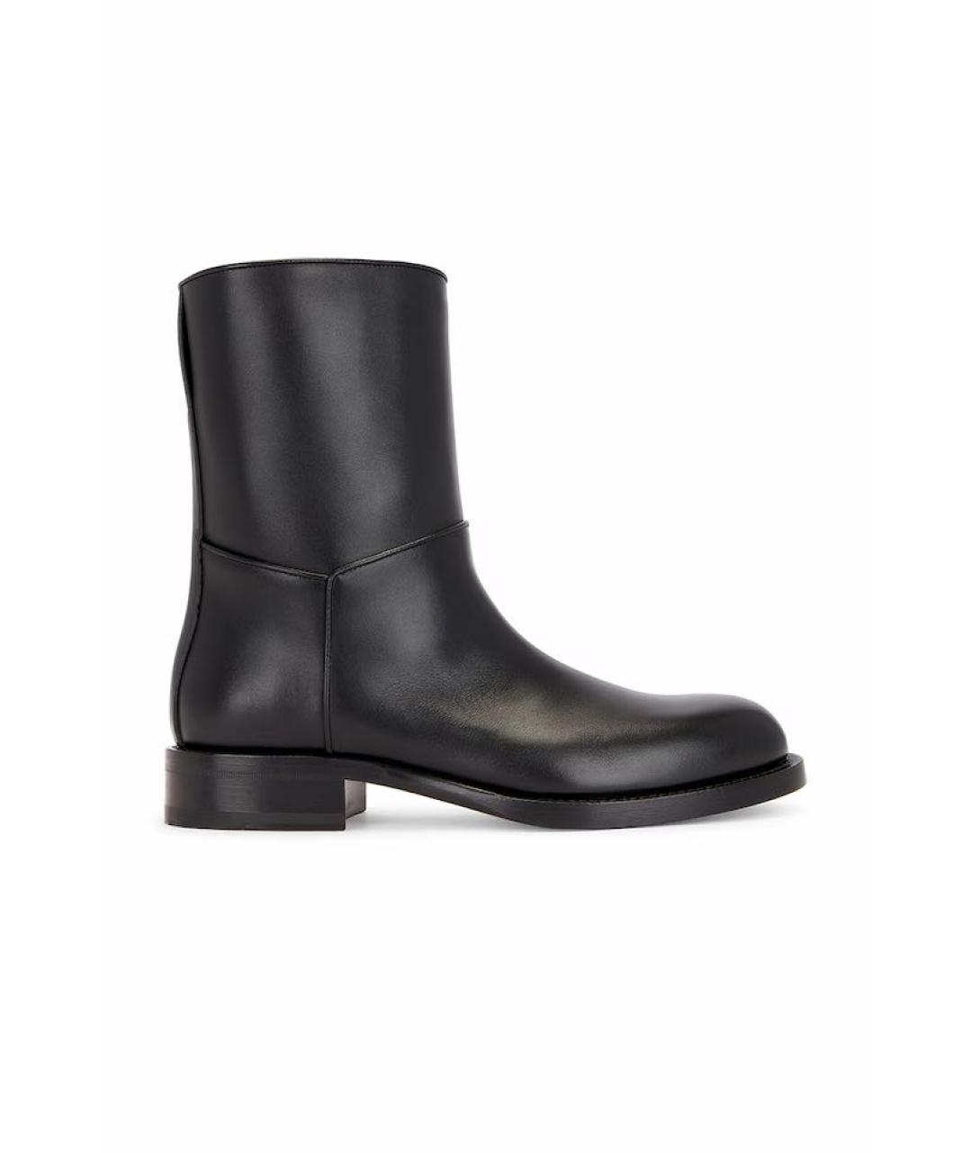 THE ROW Черные кожаные ботинки, фото 1