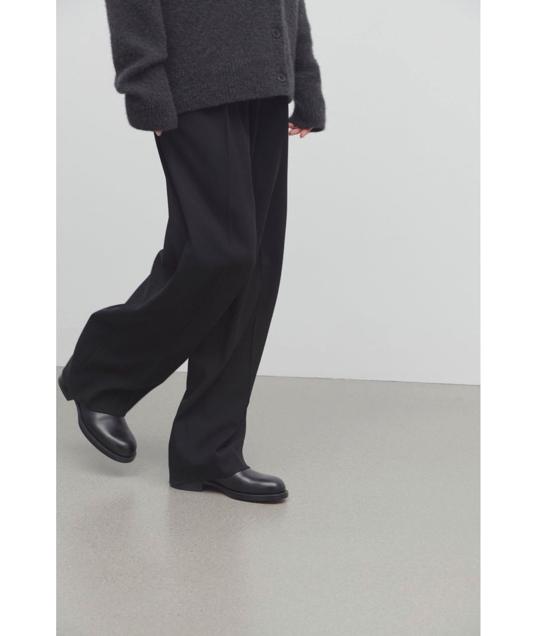 THE ROW Черные кожаные ботинки, фото 8