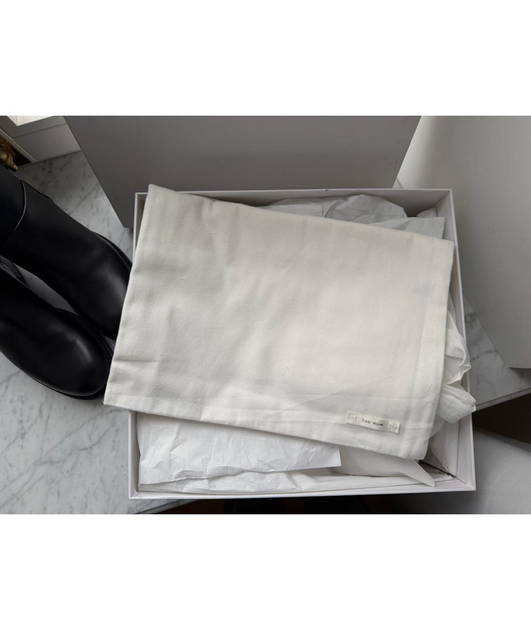 THE ROW Черные кожаные ботинки, фото 3