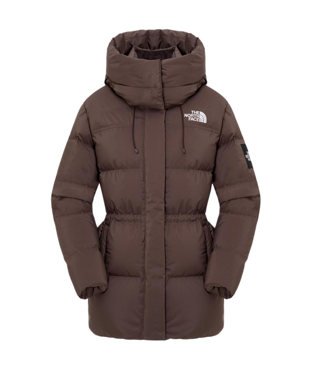 THE NORTH FACE Коричневый полиамидовый пуховик, фото 1