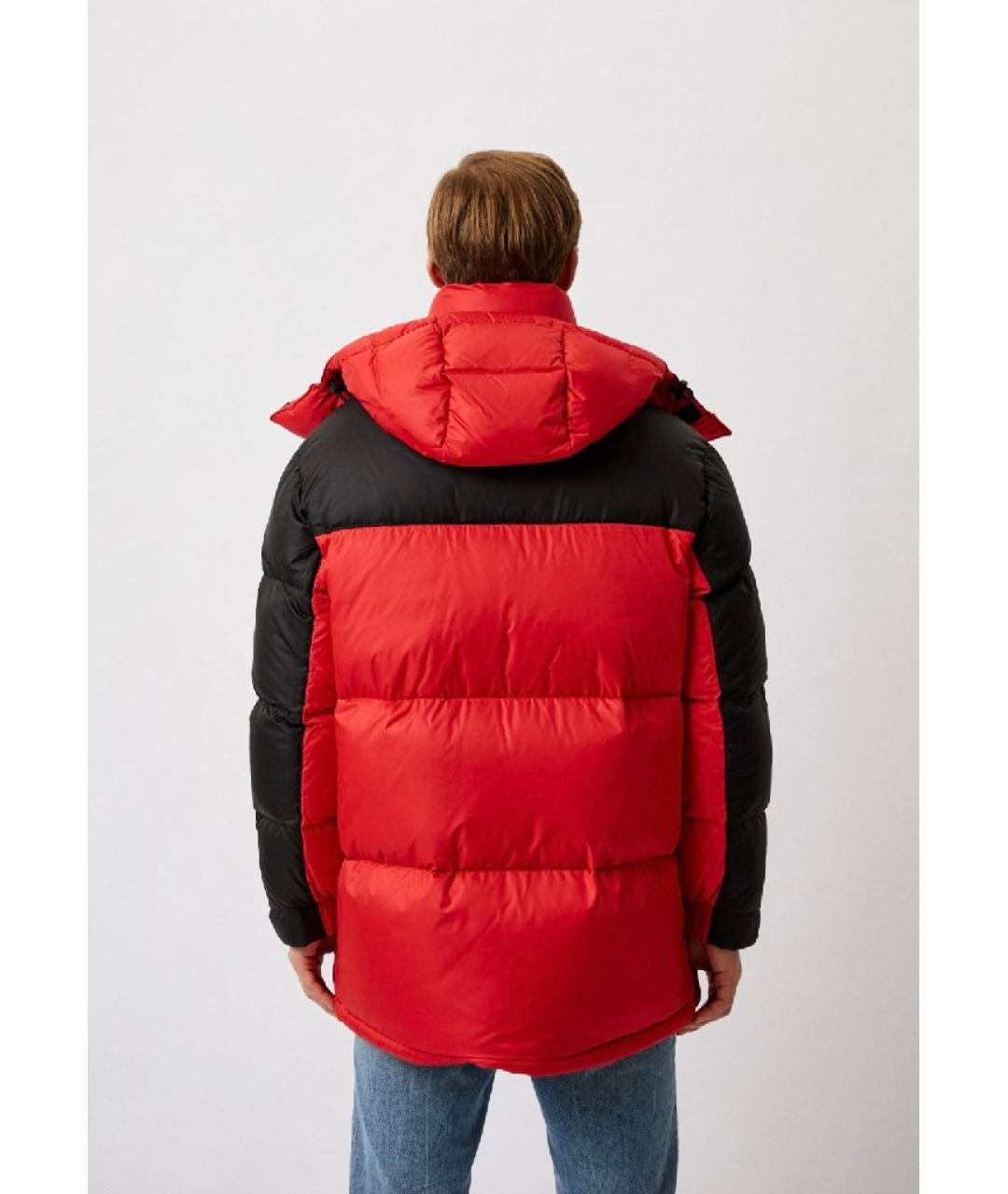 HUGO Красная полиэстеровая парка, фото 2