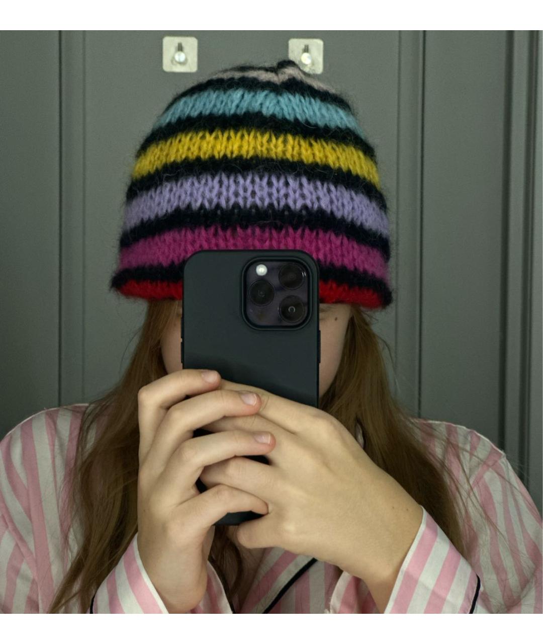 GUCCI Мульти шерстяная шапка, фото 4