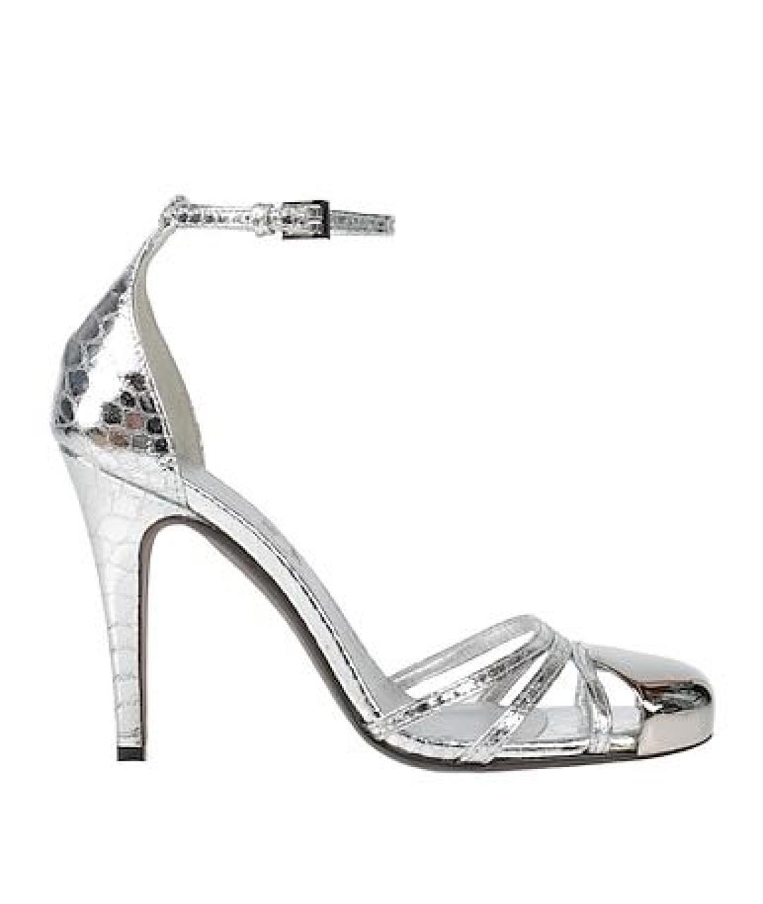 ZADIG & VOLTAIRE Серебряные кожаные босоножки, фото 1