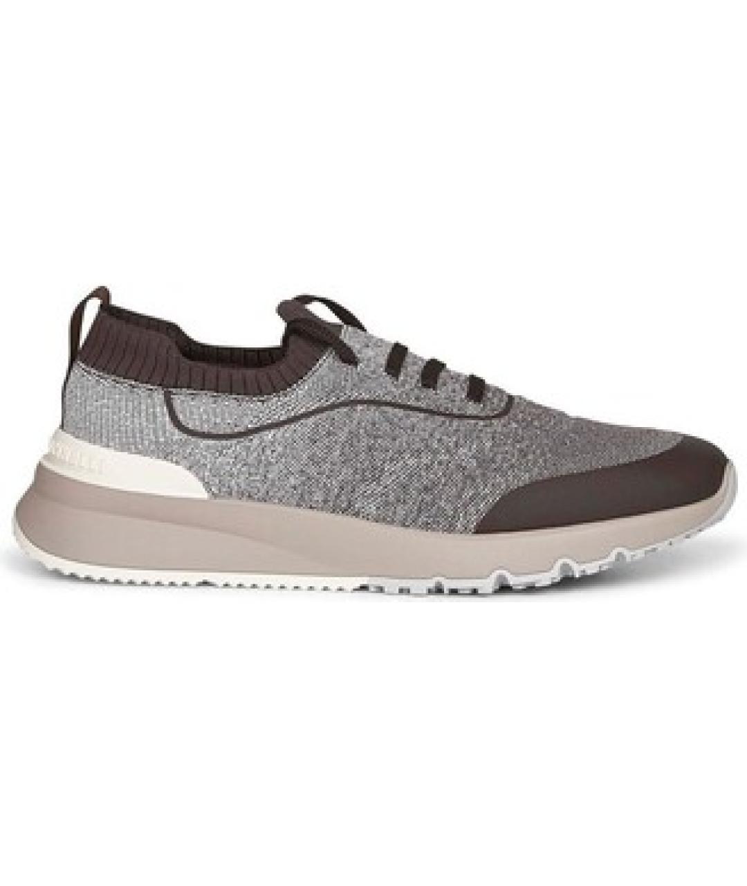 BRUNELLO CUCINELLI Мульти текстильные низкие кроссовки / кеды, фото 1