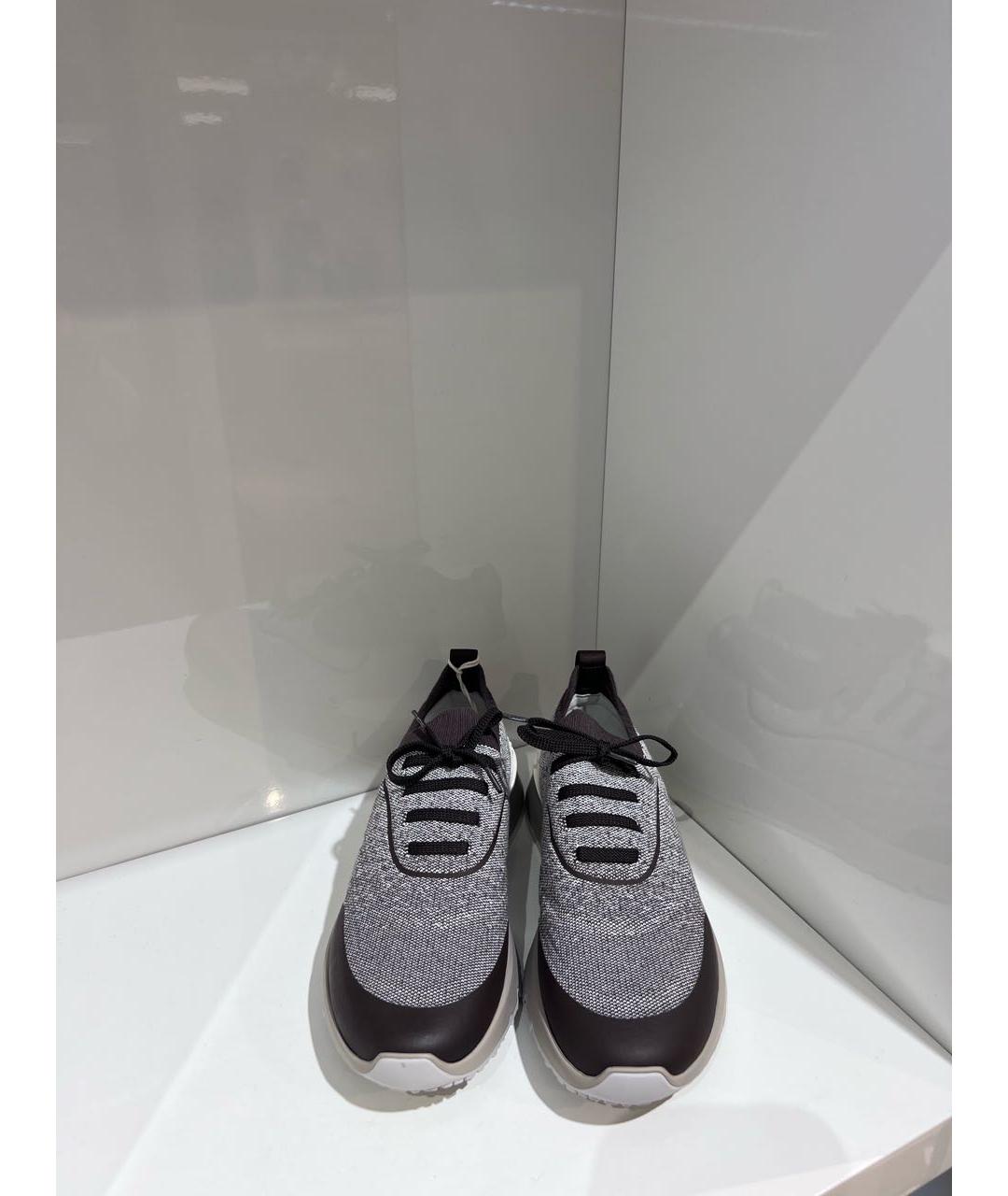 BRUNELLO CUCINELLI Мульти текстильные низкие кроссовки / кеды, фото 3