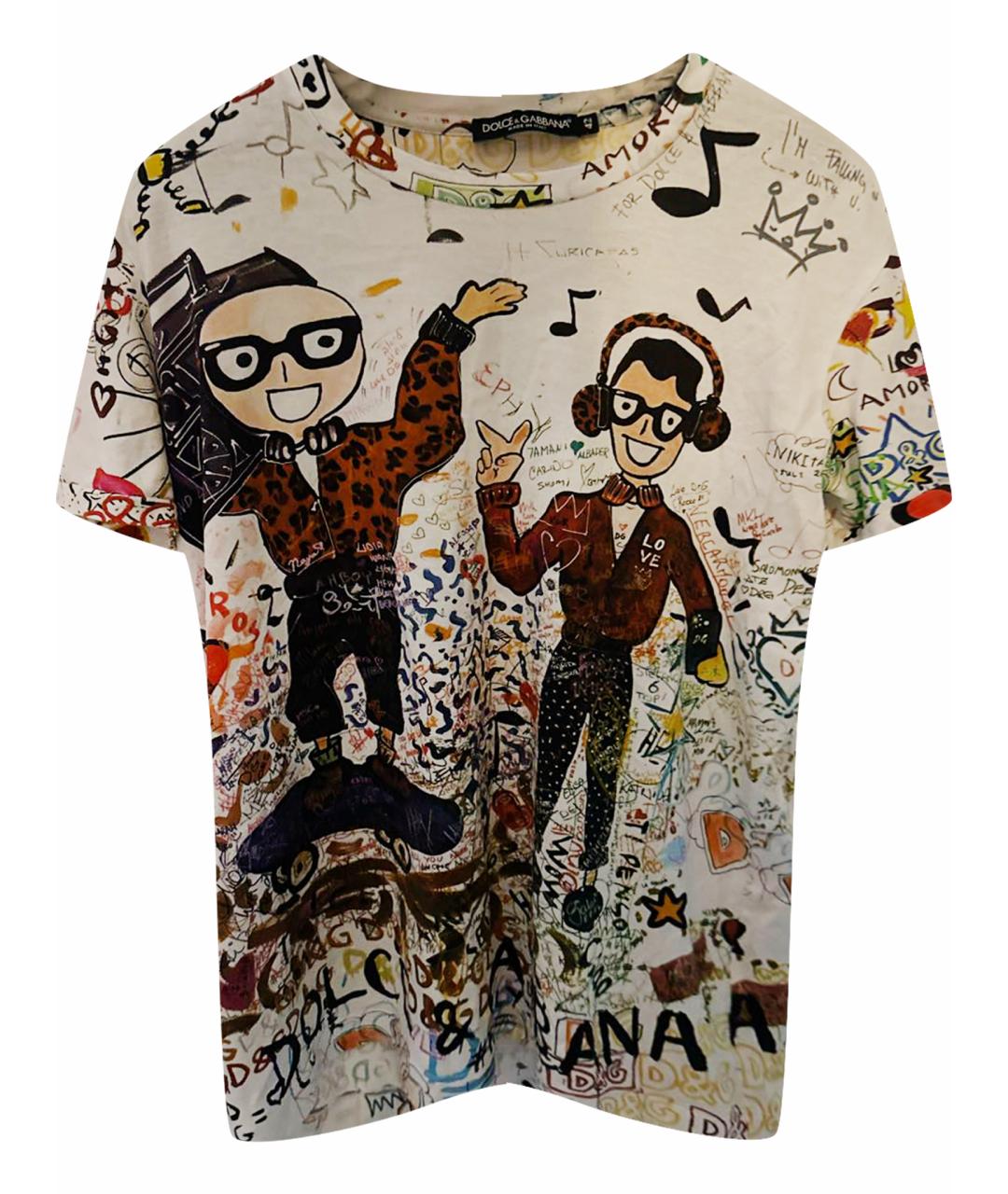 DOLCE&GABBANA Мульти хлопковая футболка, фото 1