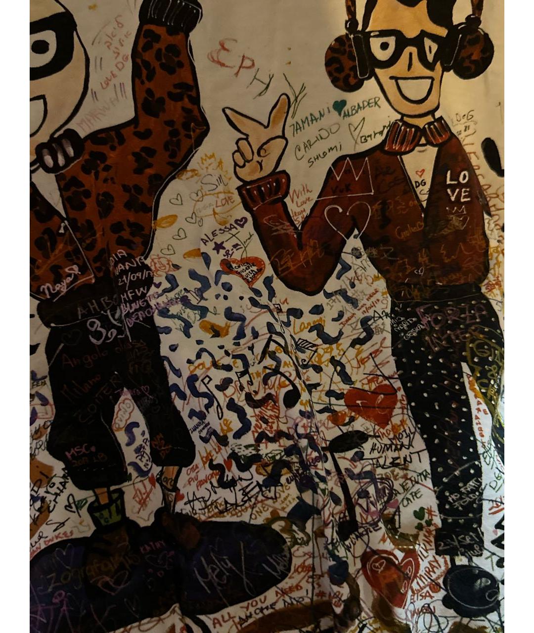 DOLCE&GABBANA Мульти хлопковая футболка, фото 4