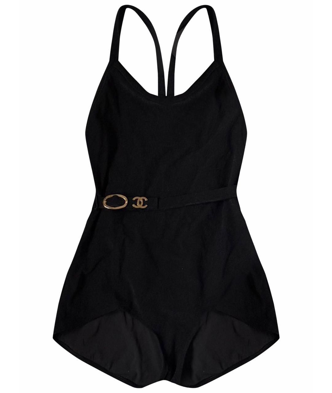 CHANEL Черный полиамидовый купальник, фото 1