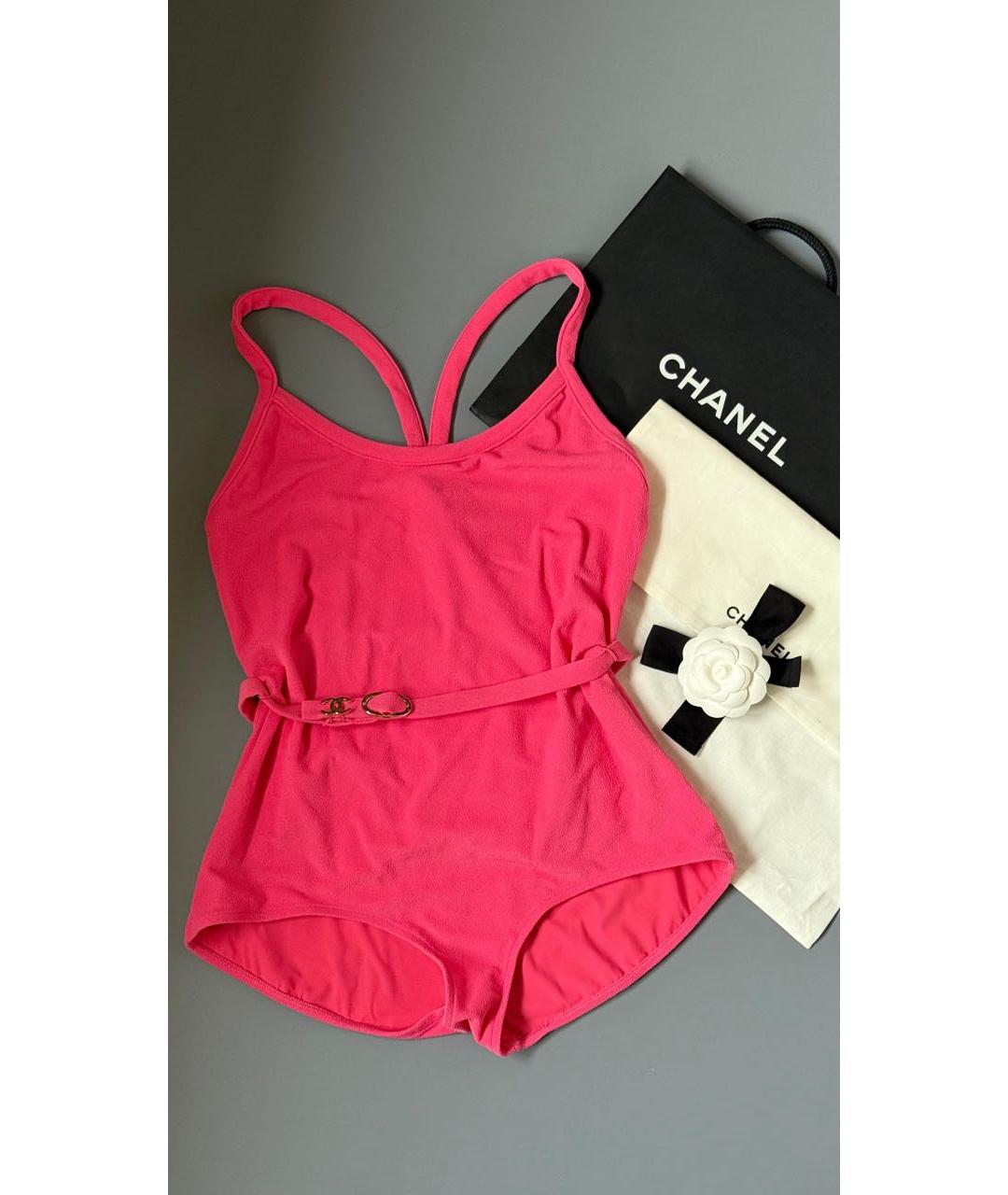 CHANEL Фуксия полиамидовый купальник, фото 2