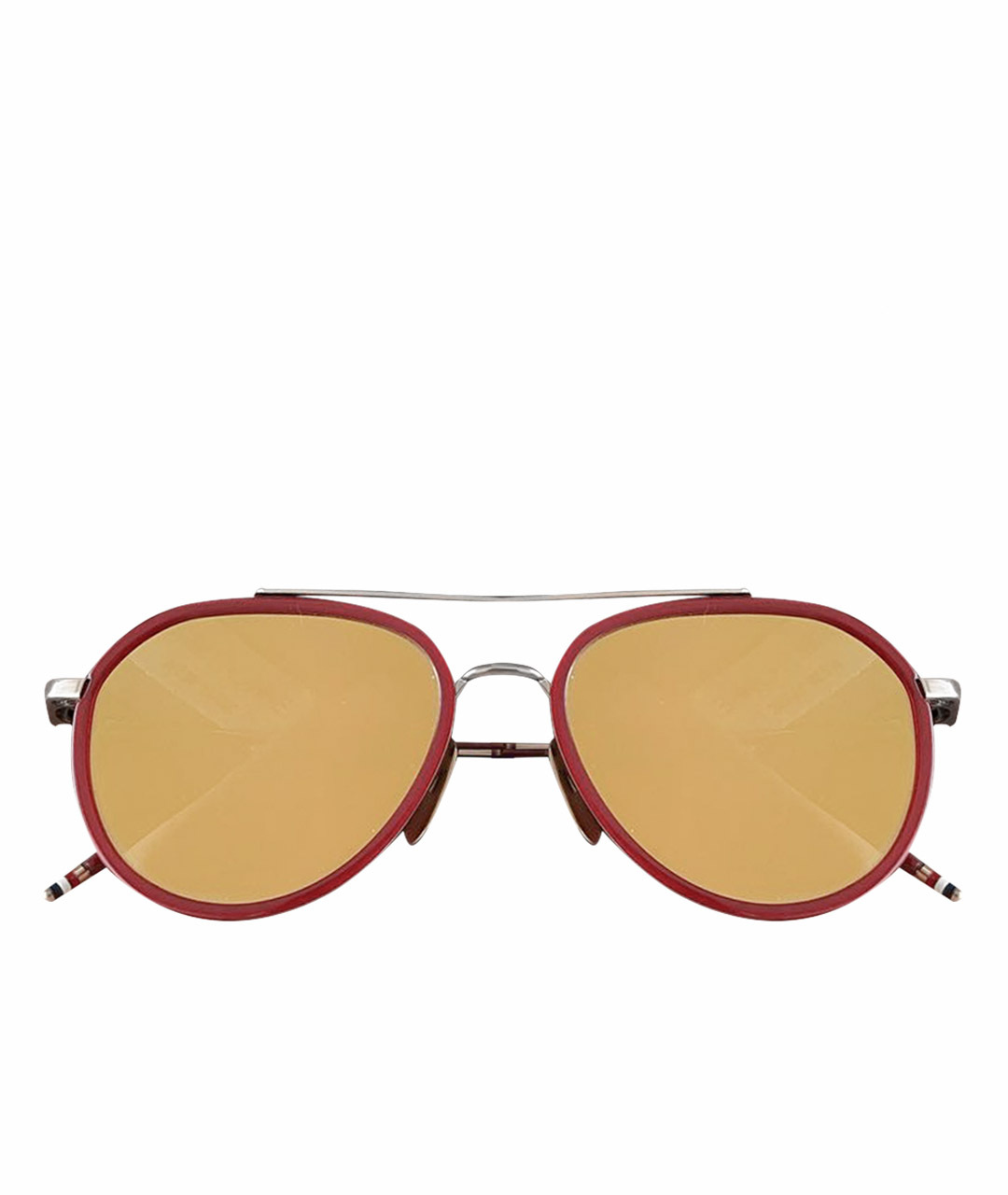 THOM BROWNE Красные металлические солнцезащитные очки, фото 1