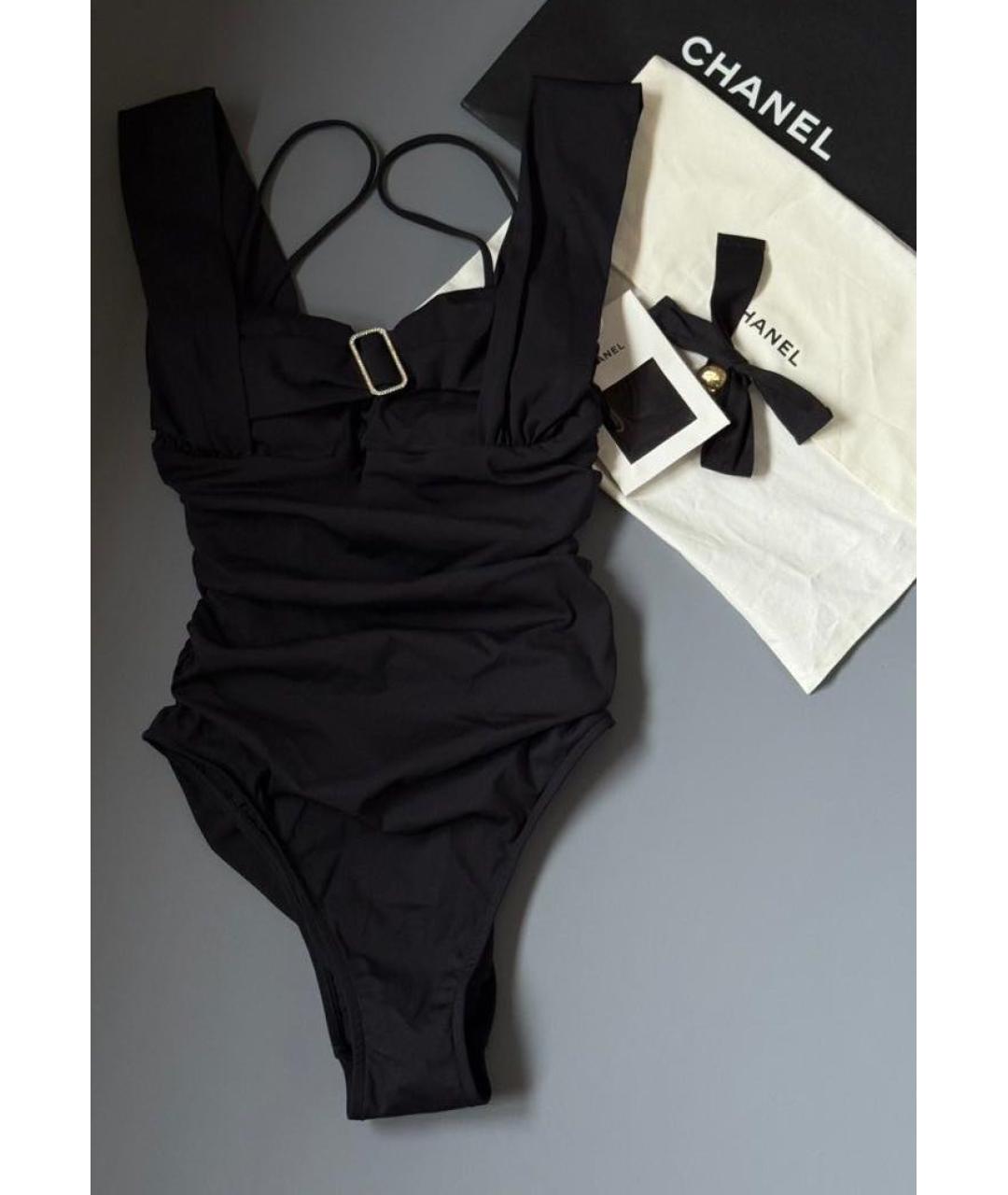 CHANEL Черный полиамидовый купальник, фото 2