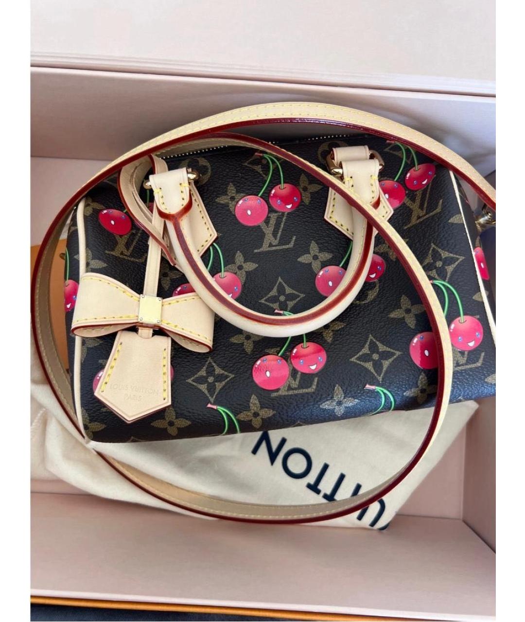 LOUIS VUITTON Коричневая сумка с короткими ручками, фото 3