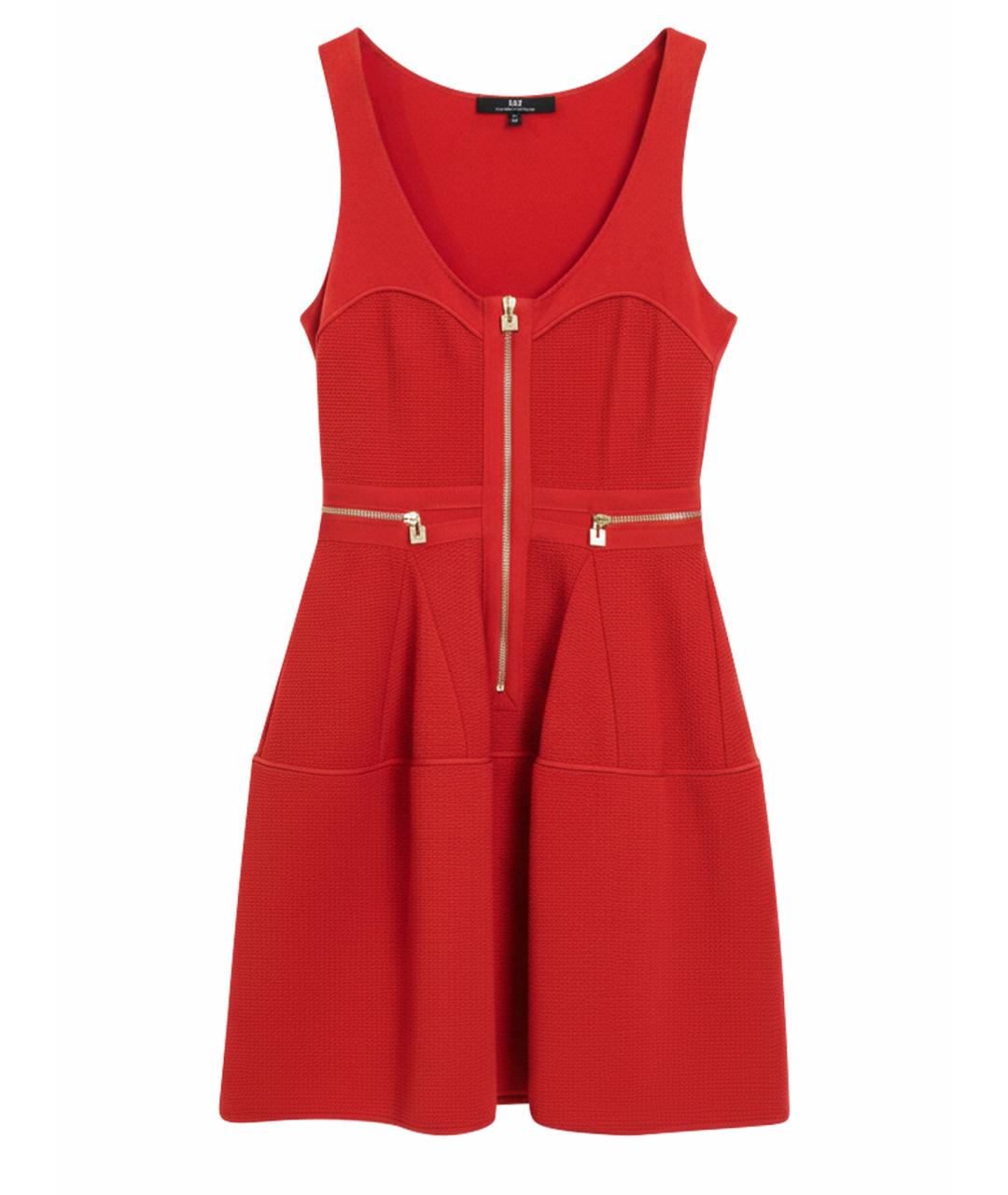 ELISABETTA FRANCHI Красное вискозное коктейльное платье, фото 1