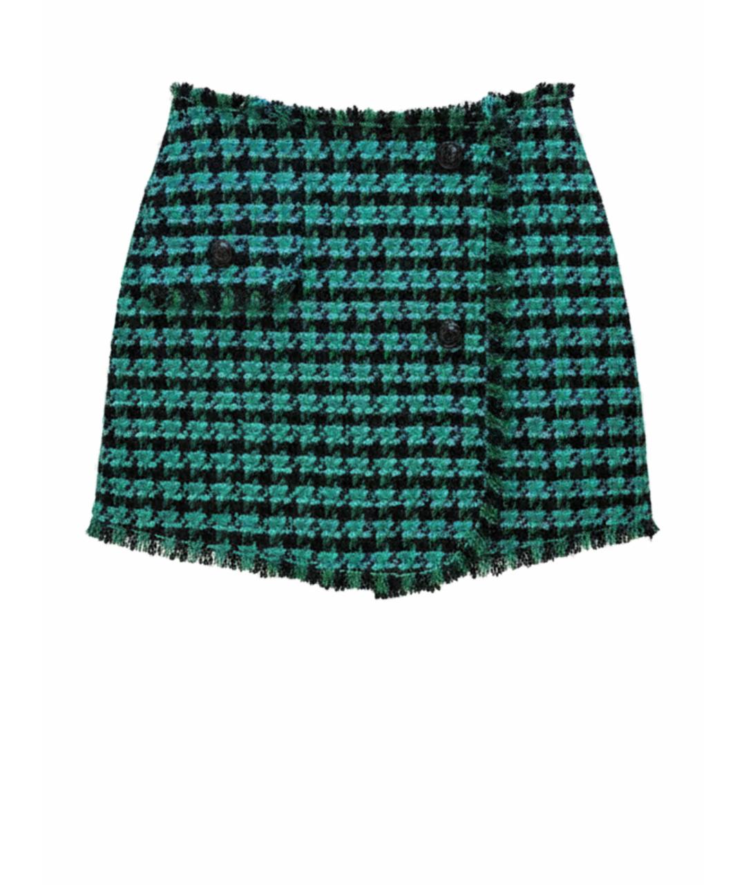 MSGM Зеленая юбка мини, фото 1