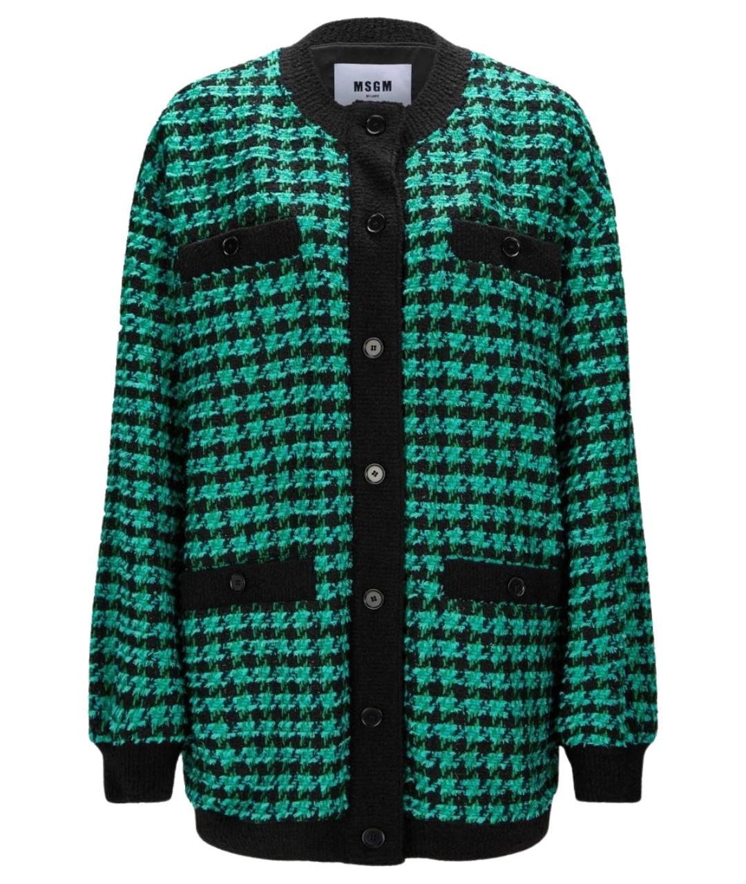 MSGM Зеленый кардиган, фото 1