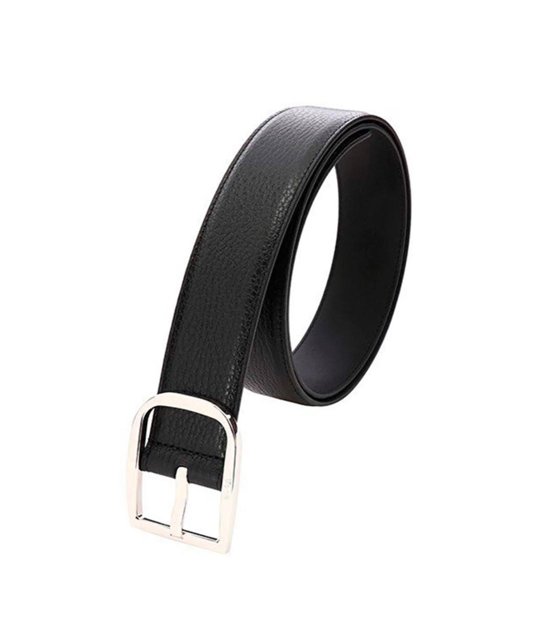 GUCCI Черный кожаный ремень, фото 2