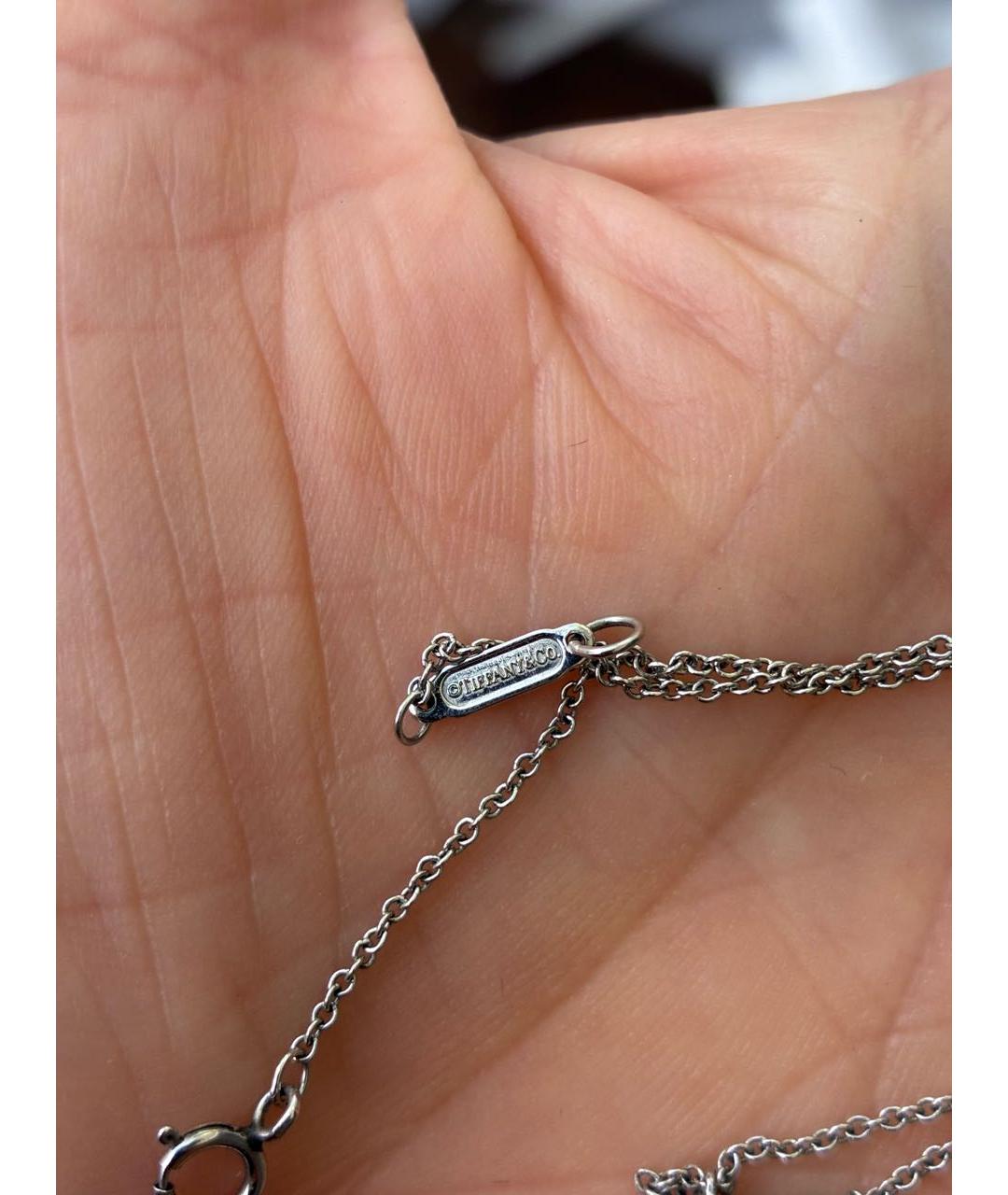 TIFFANY&CO Розовая подвеска из белого золота, фото 5