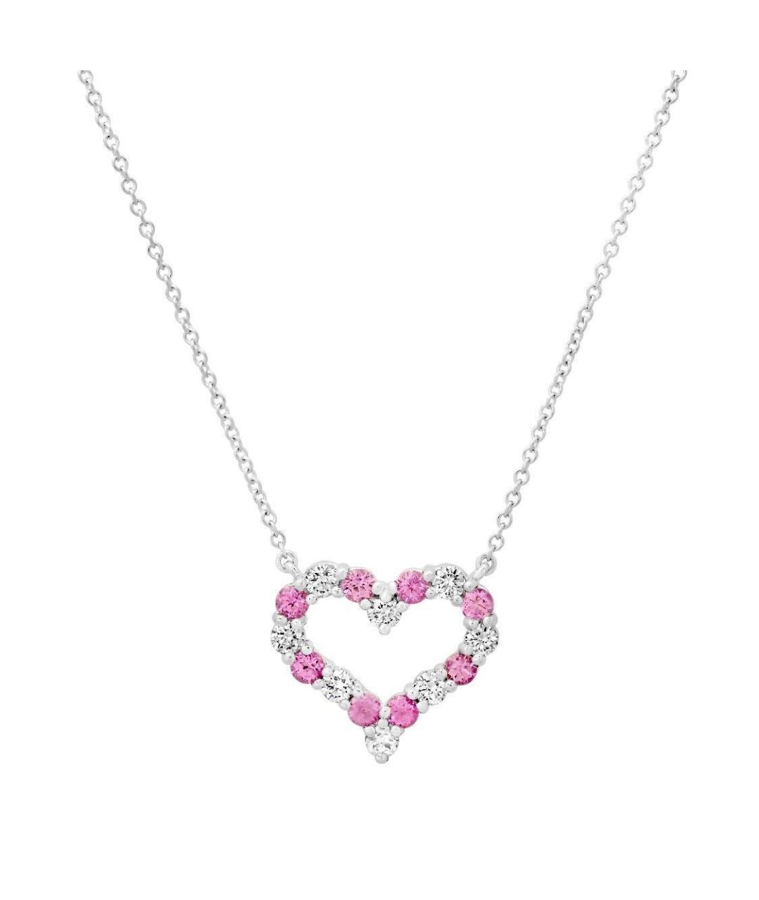 TIFFANY&CO Розовая подвеска из белого золота, фото 1