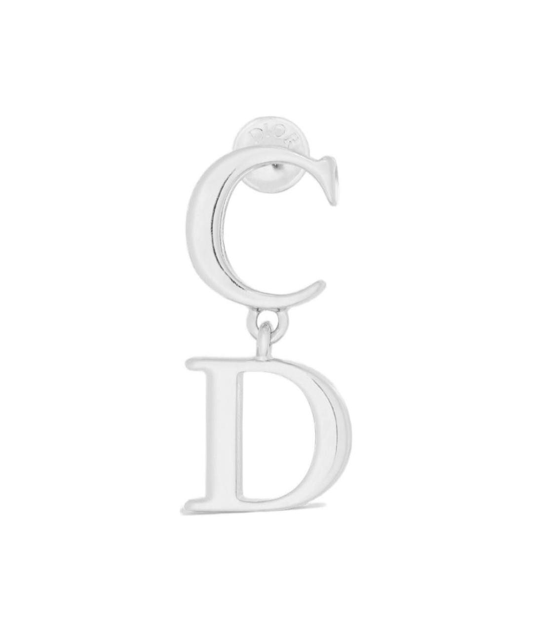CHRISTIAN DIOR Серебряные латунные серьги, фото 1