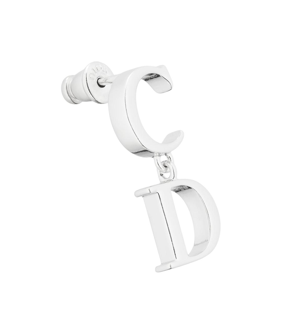 CHRISTIAN DIOR Серебряные латунные серьги, фото 3