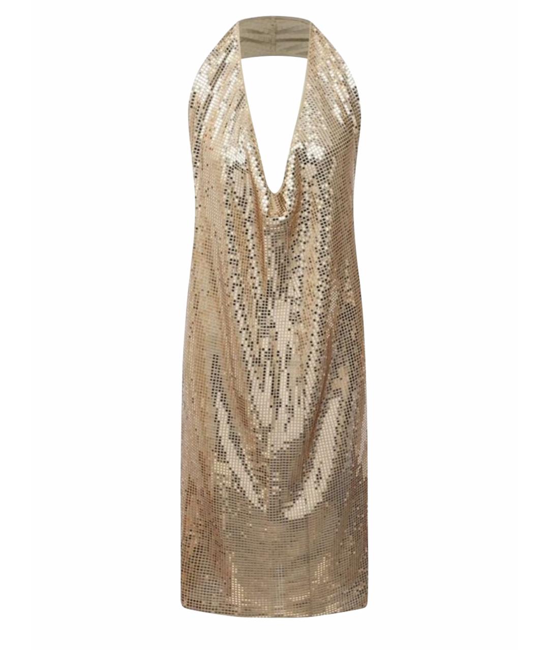 BOTTEGA VENETA Золотое вечернее платье, фото 1