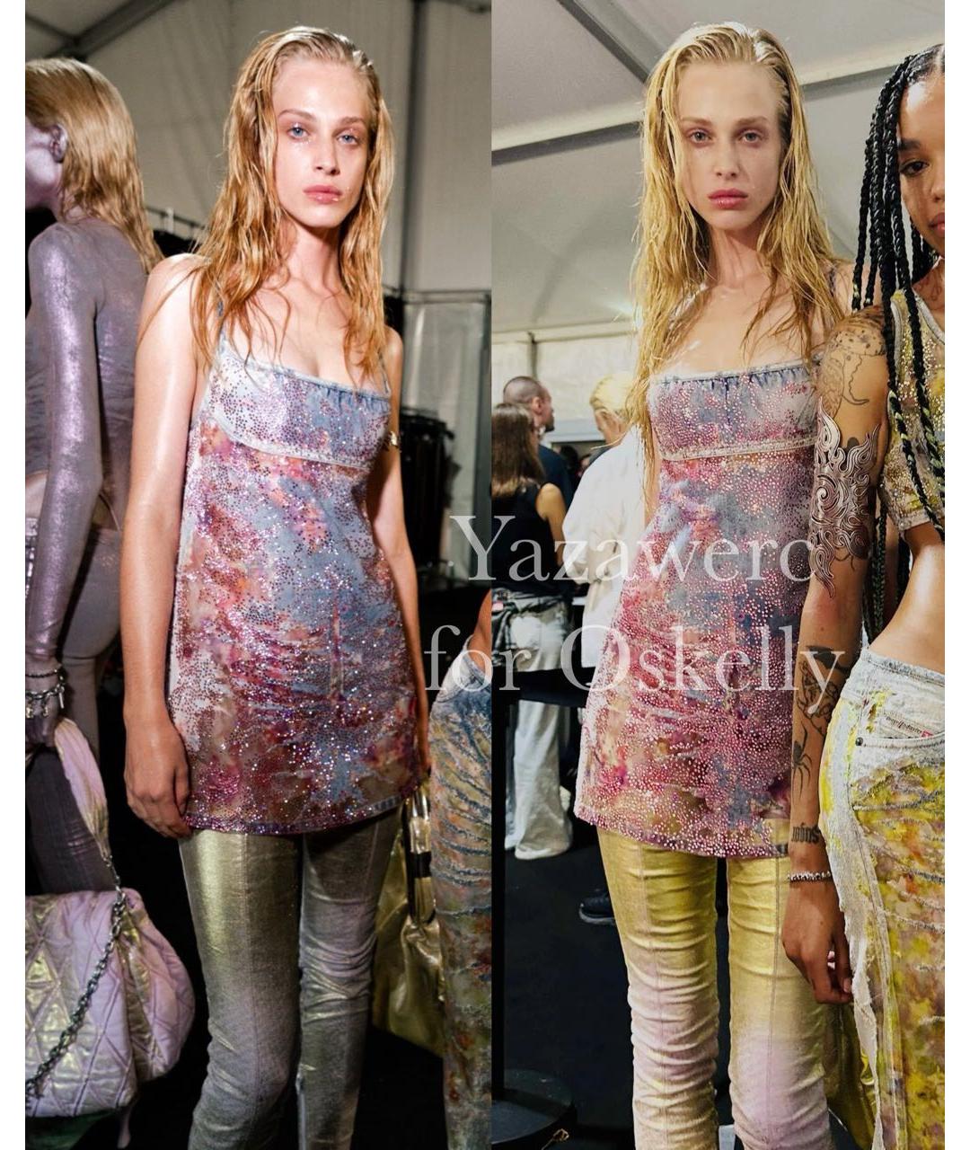 DIESEL Мульти коктейльное платье, фото 4