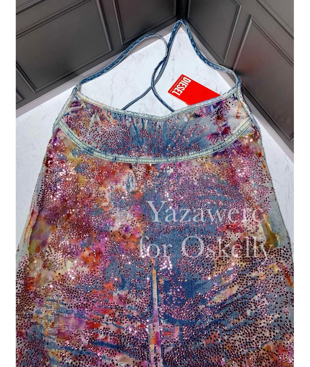 DIESEL Мульти коктейльное платье, фото 6