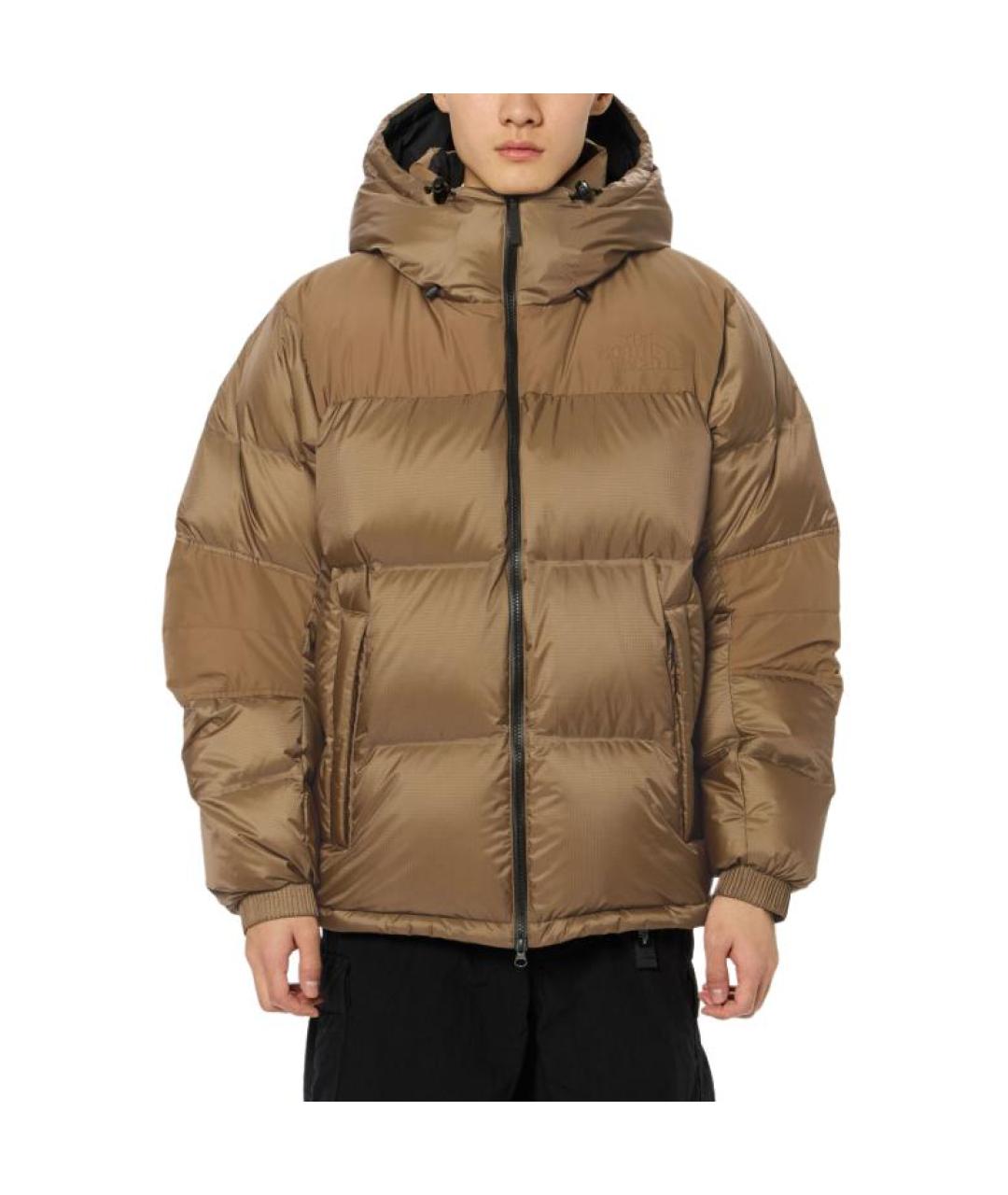 THE NORTH FACE Коричневый пуховик, фото 3
