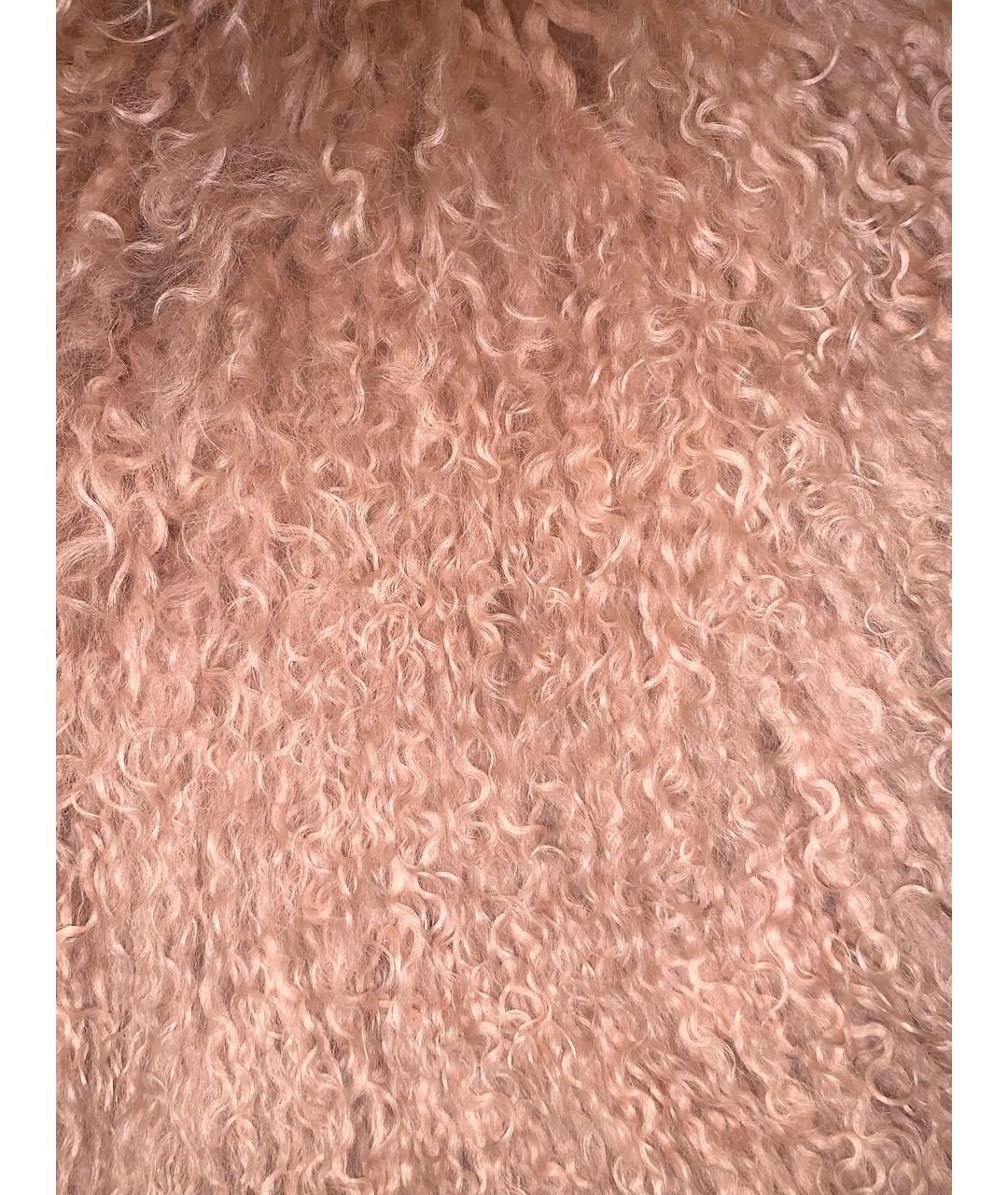 BONPOINT Розовый меховой жакет / жилет, фото 4