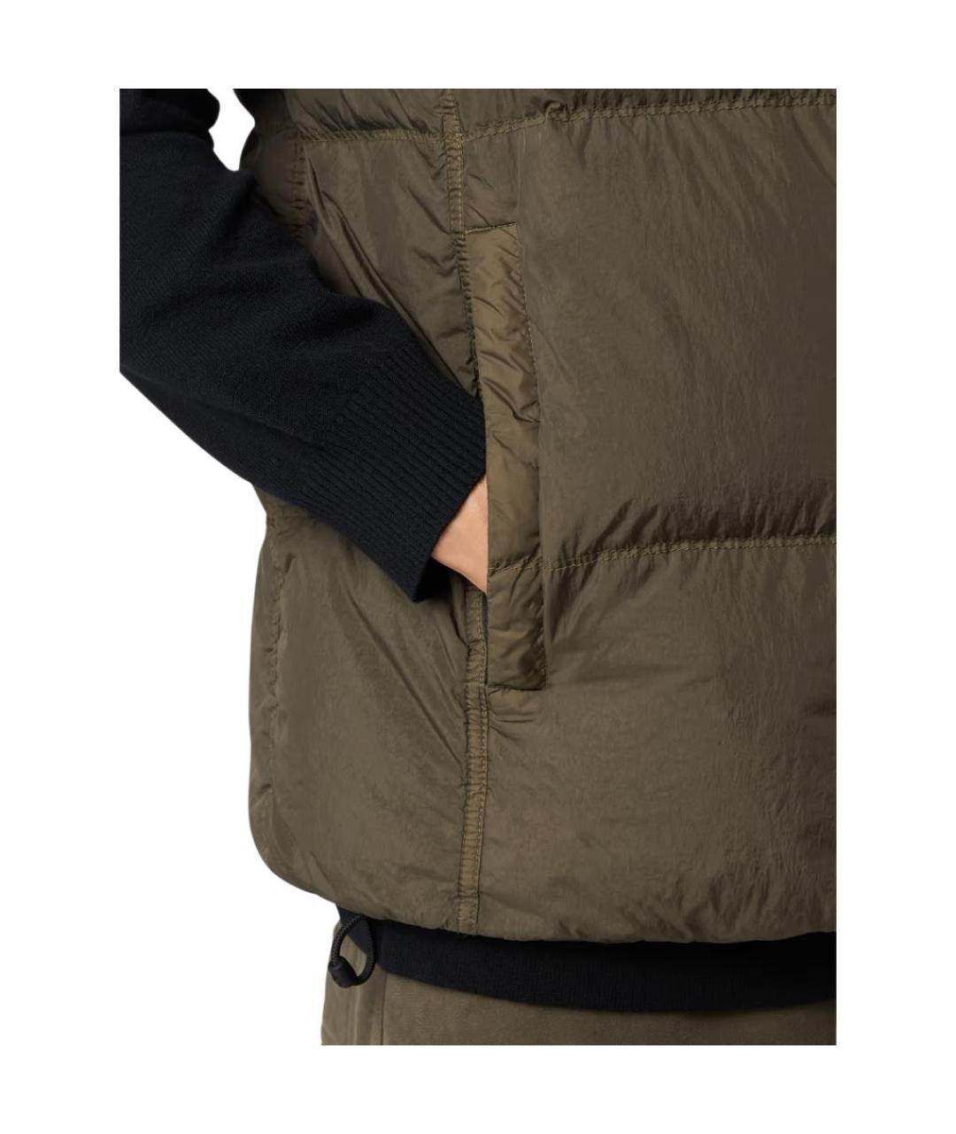 STONE ISLAND Зеленый жилет, фото 3