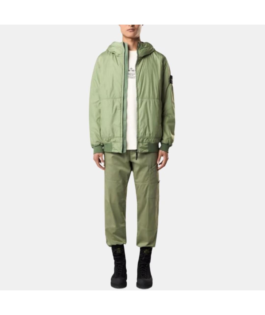 STONE ISLAND Зеленая куртка, фото 3