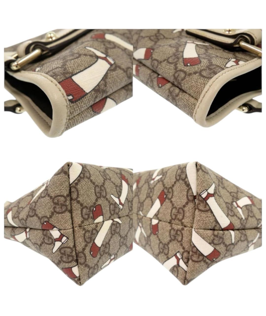 GUCCI Бежевая сумка с короткими ручками, фото 4