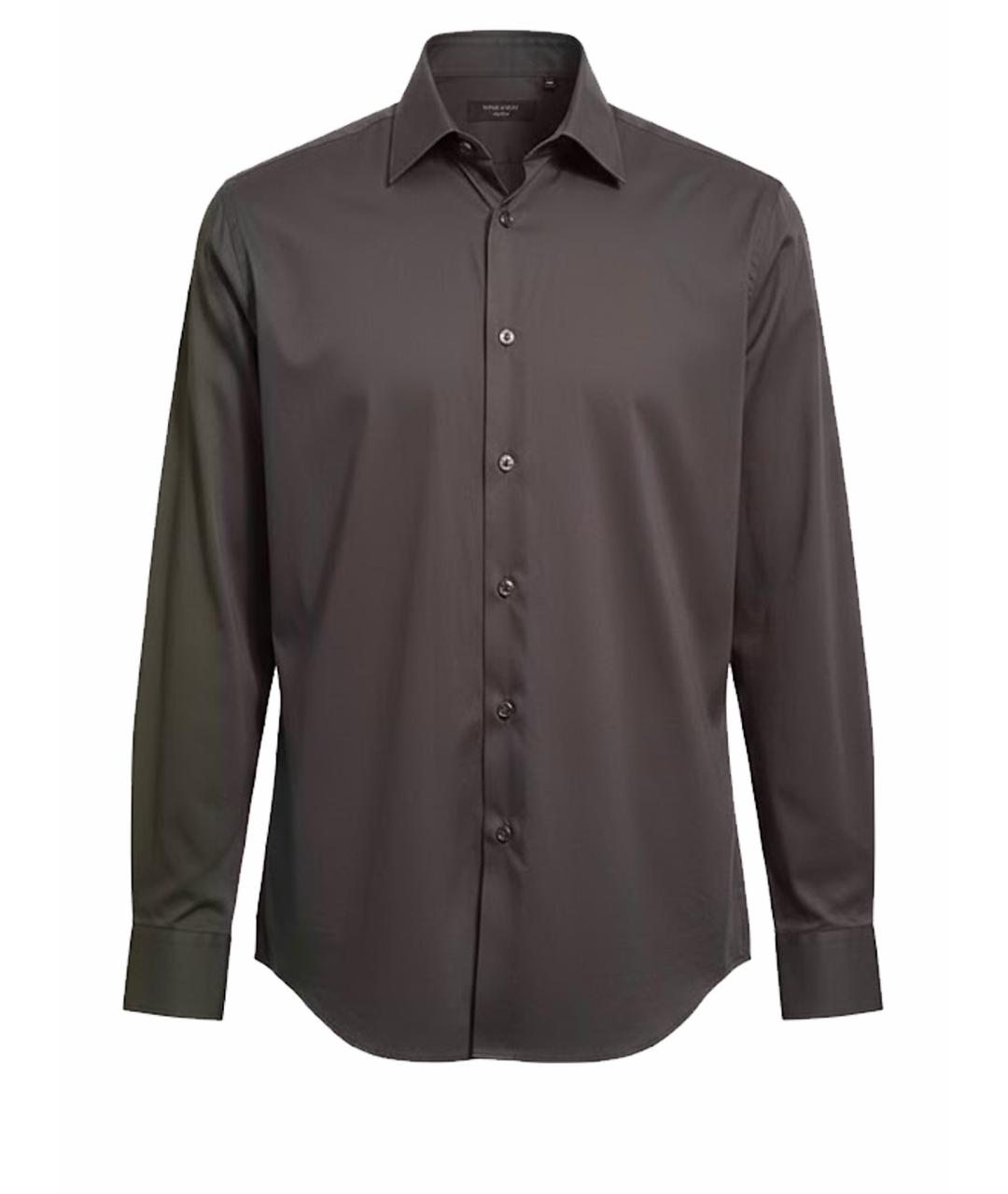 GIORGIO ARMANI Темно-синяя хлопковая кэжуал рубашка, фото 1