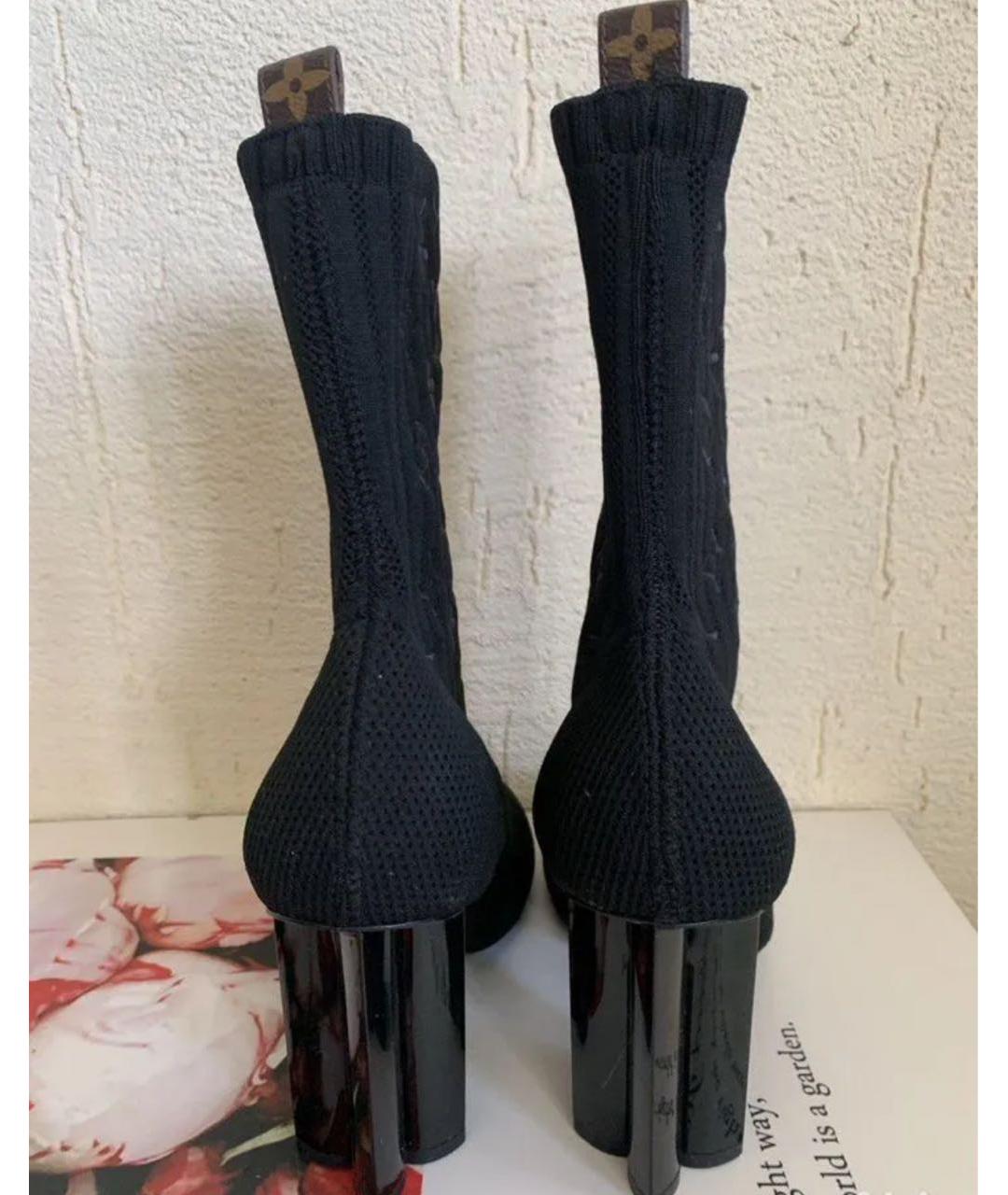 LOUIS VUITTON Черные ботильоны, фото 2