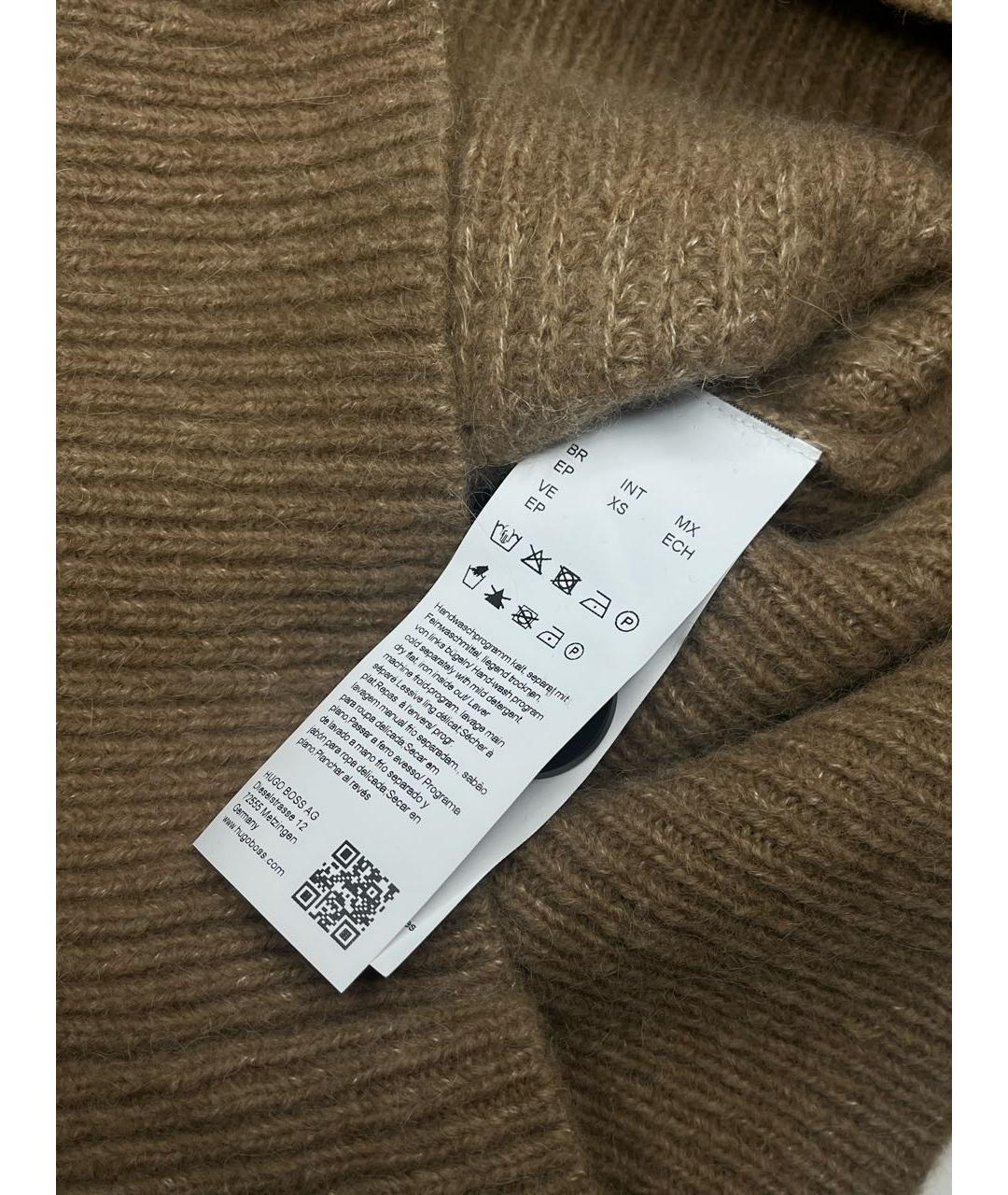 HUGO Бежевый шерстяной кардиган, фото 4