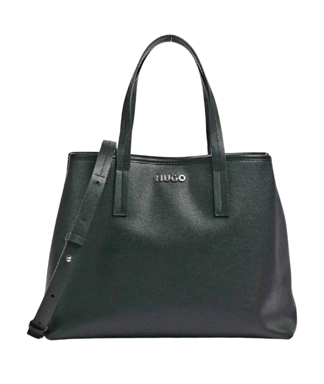 HUGO Черная сумка тоут из искусственной кожи, фото 1