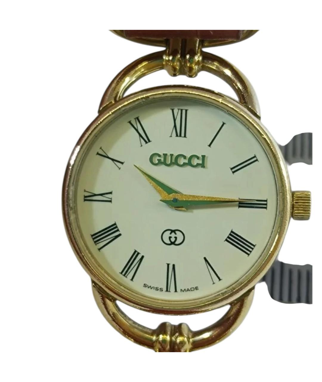 GUCCI Золотые позолоченные часы, фото 3