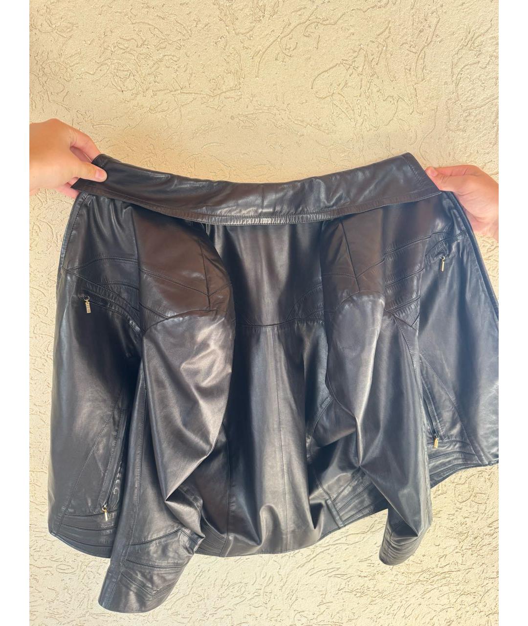 ZILLI Черная кожаная куртка, фото 2