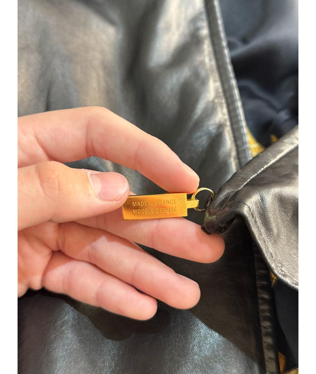 ZILLI Черная кожаная куртка, фото 8