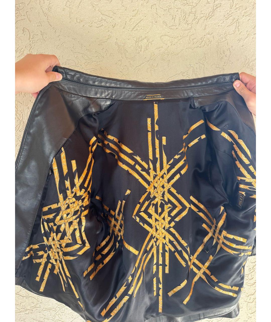 ZILLI Черная кожаная куртка, фото 3