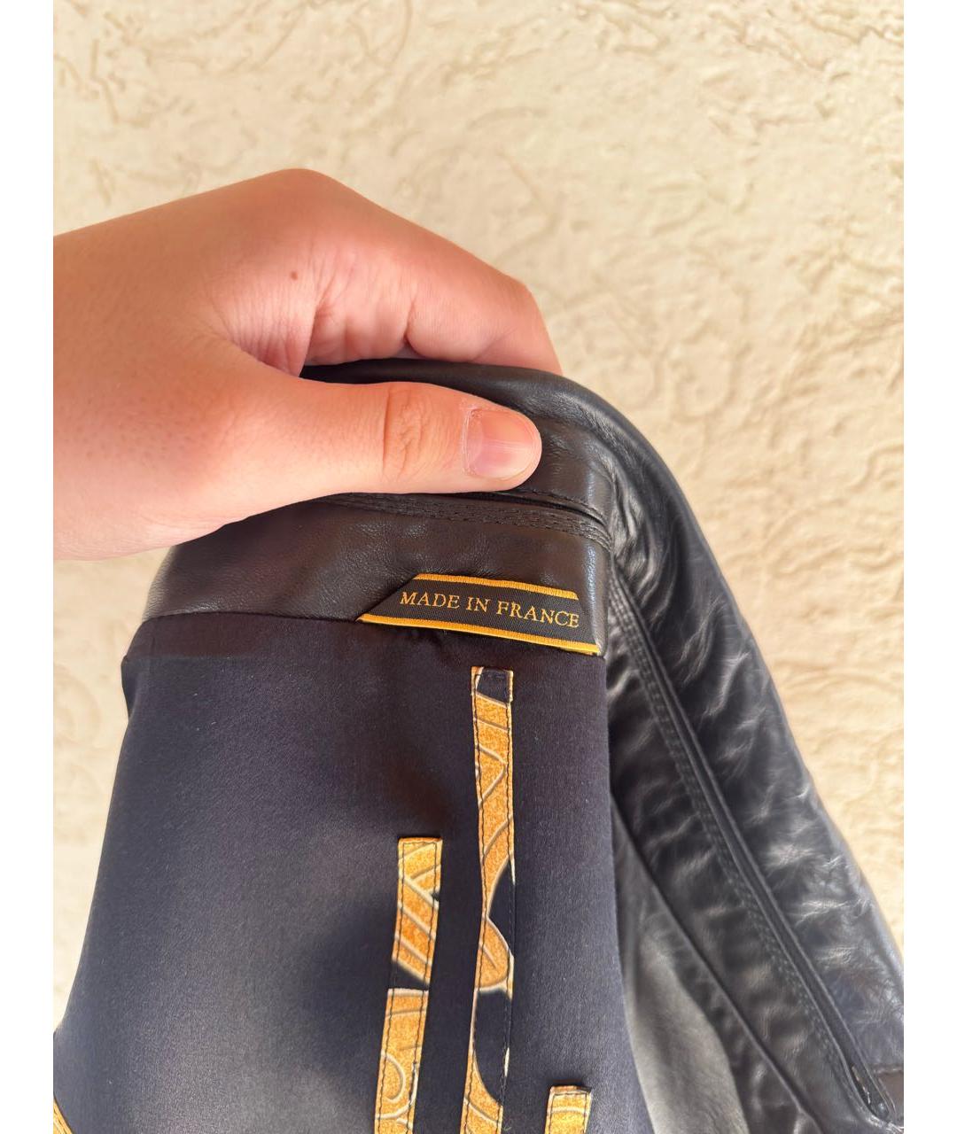 ZILLI Черная кожаная куртка, фото 5