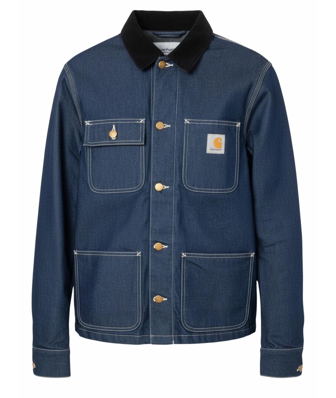 CARHARTT WIP Темно-синяя хлопковая куртка, фото 1