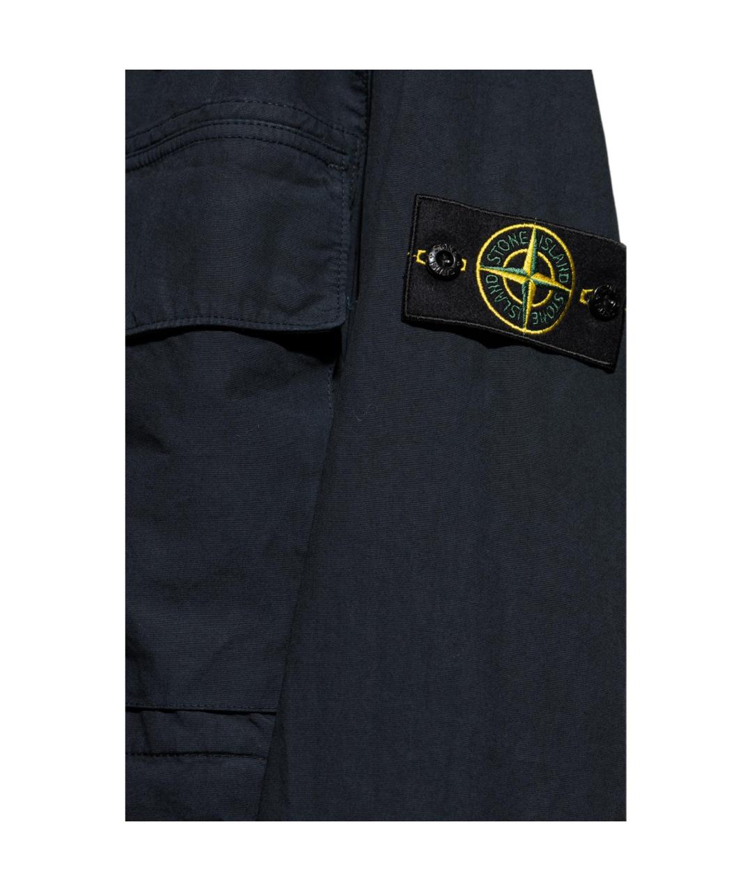STONE ISLAND Темно-синяя куртка, фото 5