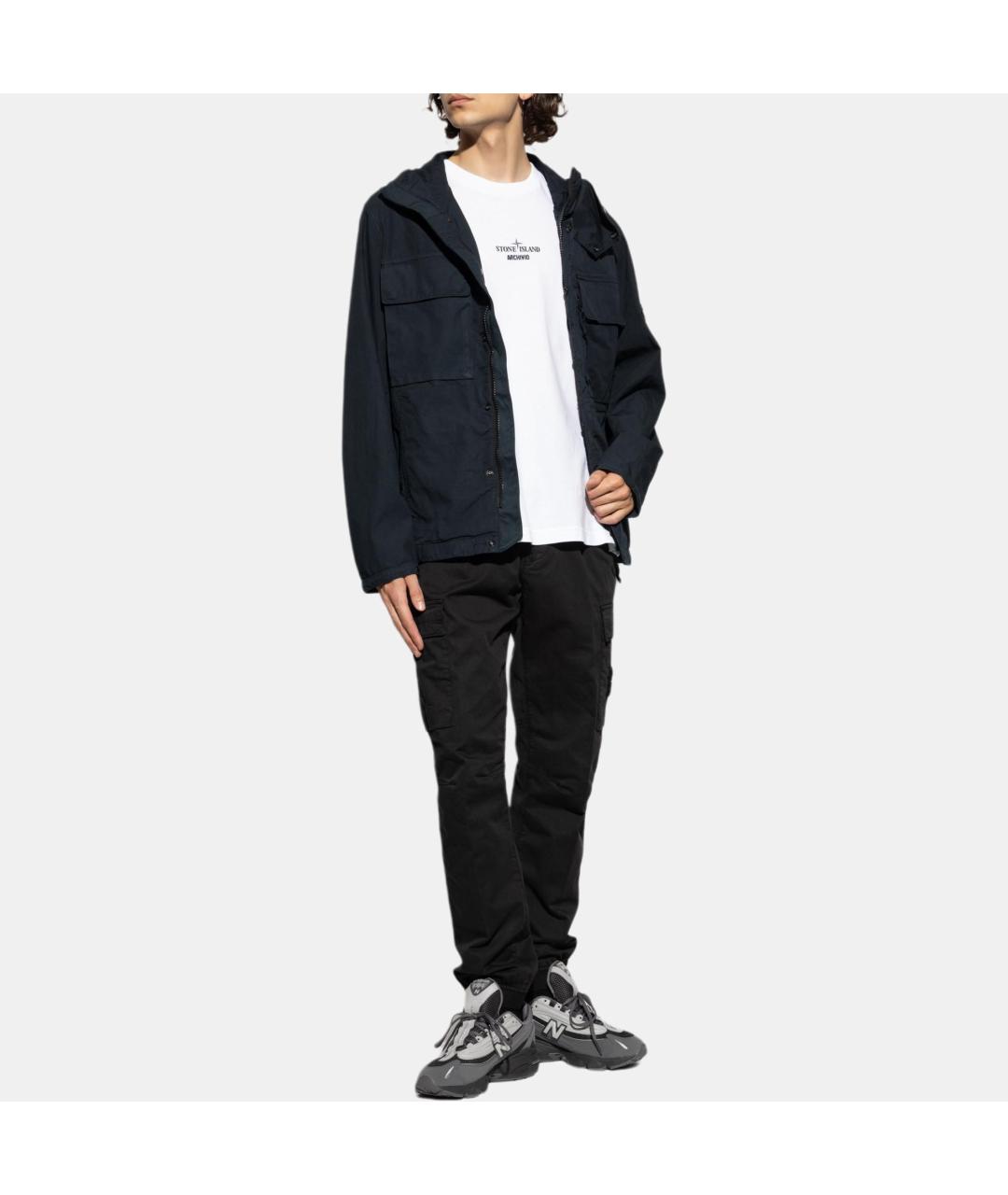 STONE ISLAND Темно-синяя куртка, фото 4