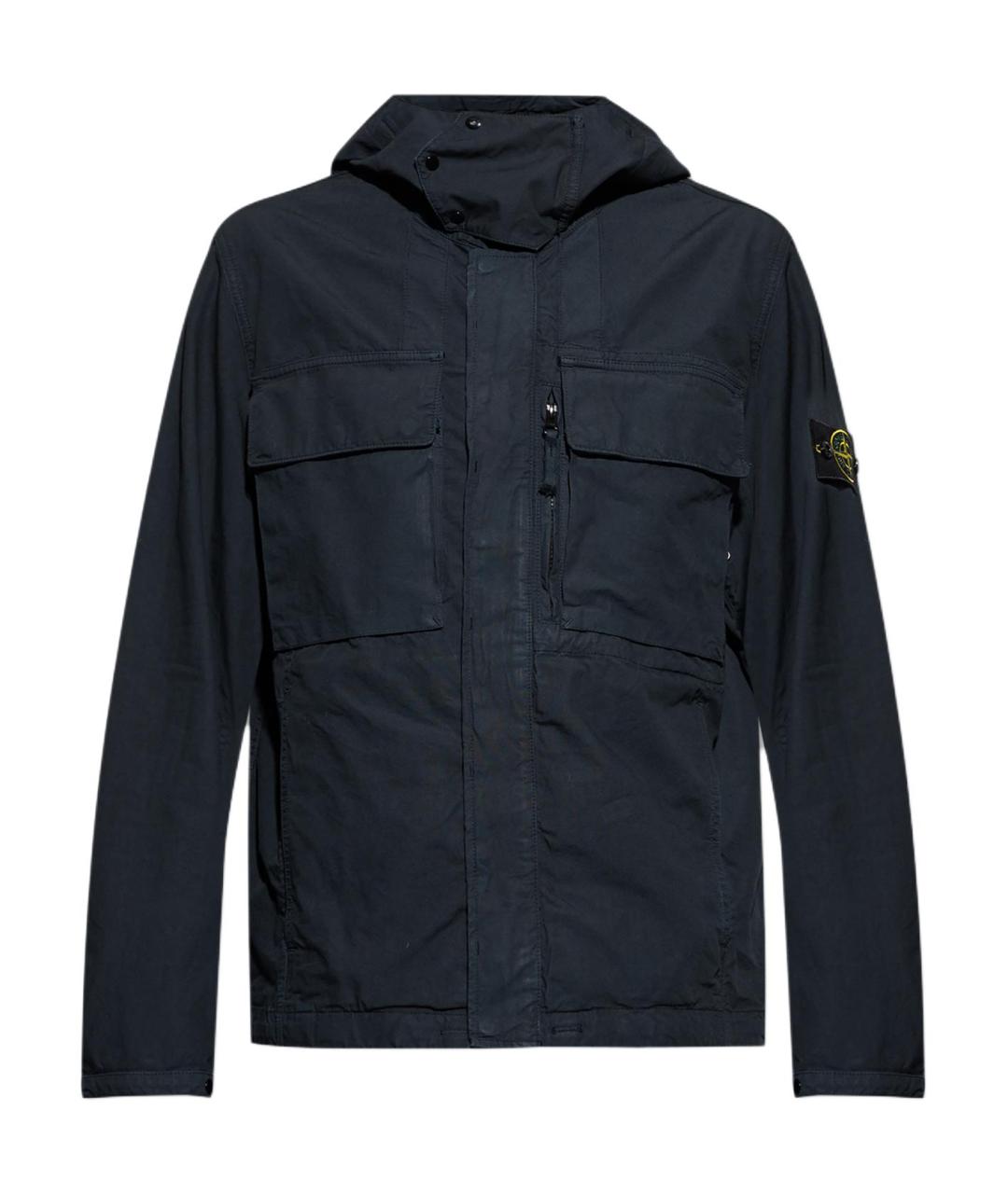 STONE ISLAND Темно-синяя куртка, фото 1