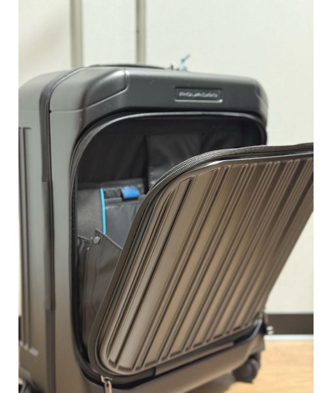 PIQUADRO Черный чемодан, фото 5