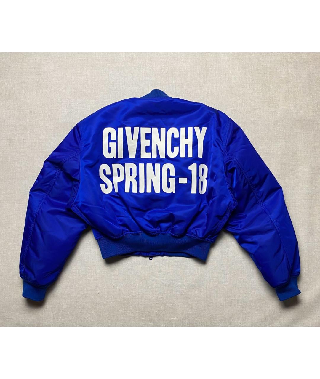 GIVENCHY Темно-синяя полиэстеровая куртка, фото 2