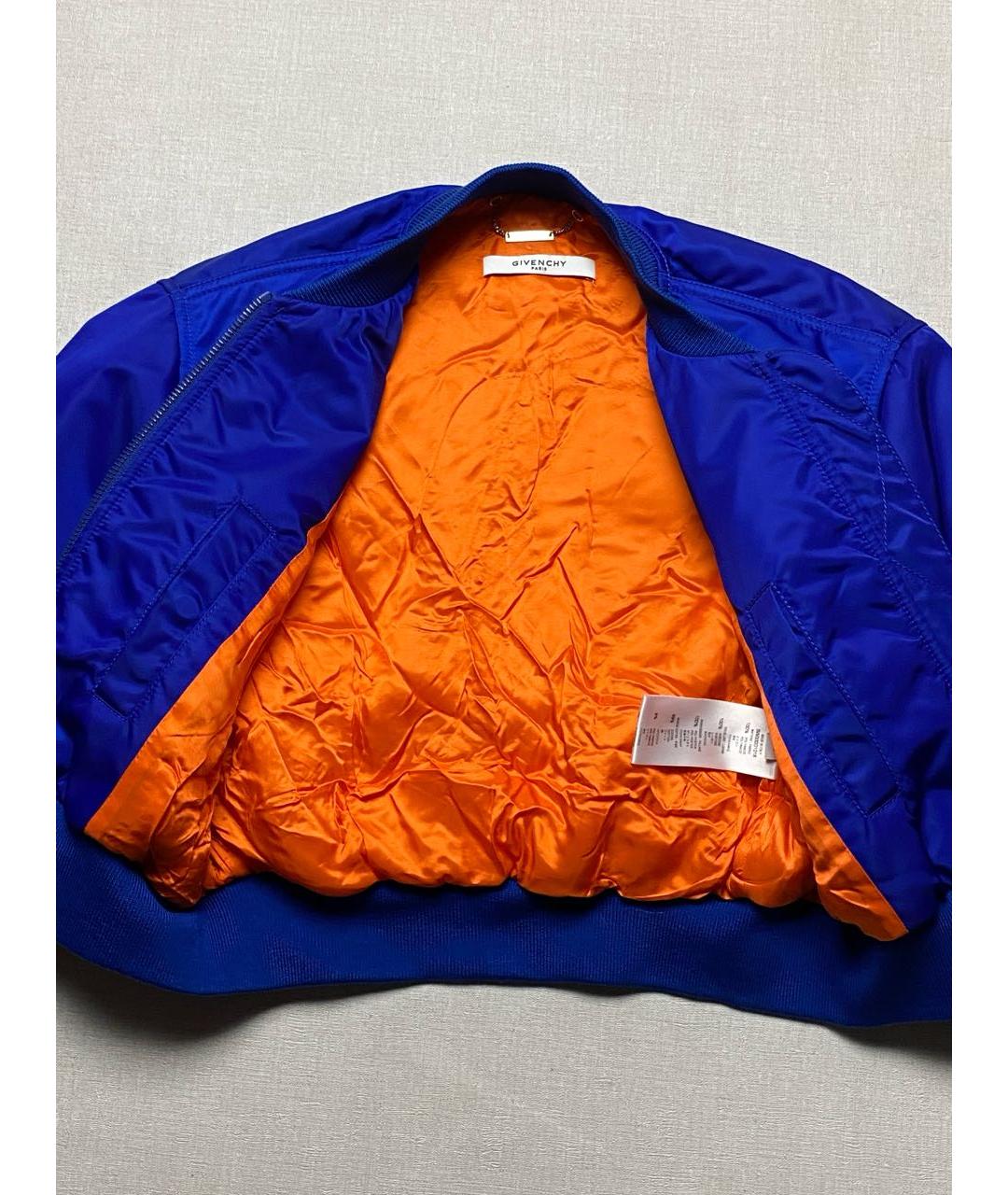 GIVENCHY Темно-синяя полиэстеровая куртка, фото 3