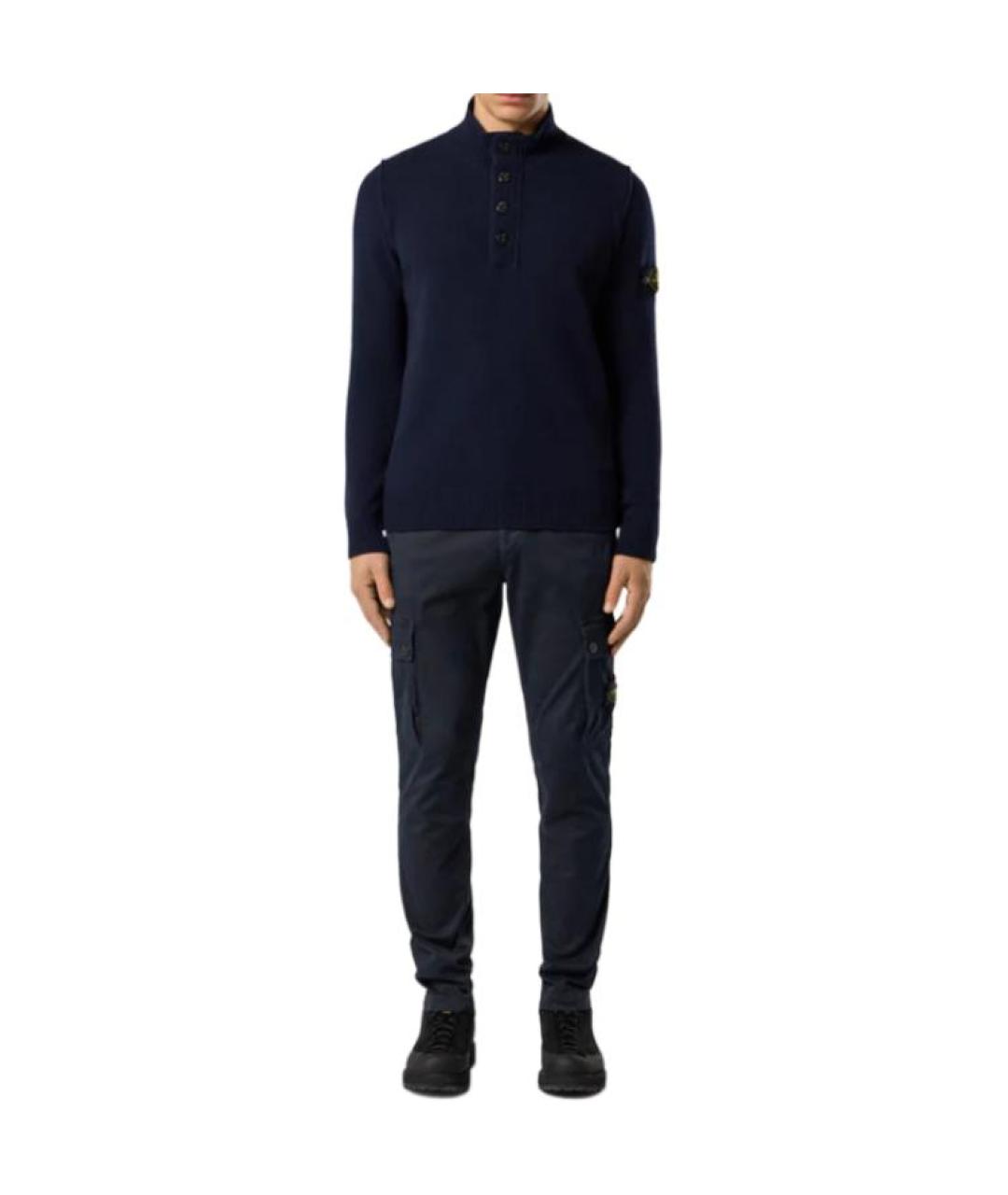 STONE ISLAND Синий джемпер / свитер, фото 3